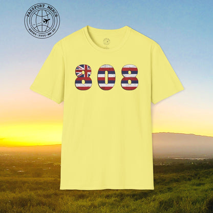Woodworked 808 Flag, Hawaii T-Shirt