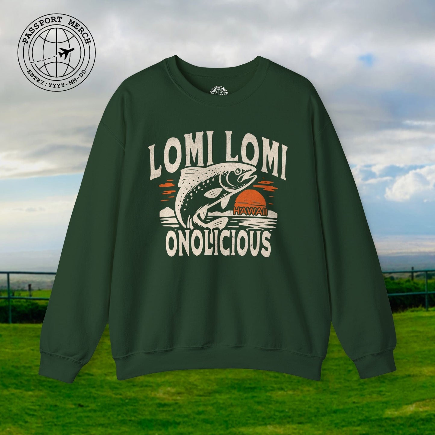 Onolicious Lomi Lomi Salmon, Hawaii Crewneck