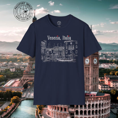 Monochrome Dreams of Venice Italy T-Shirt