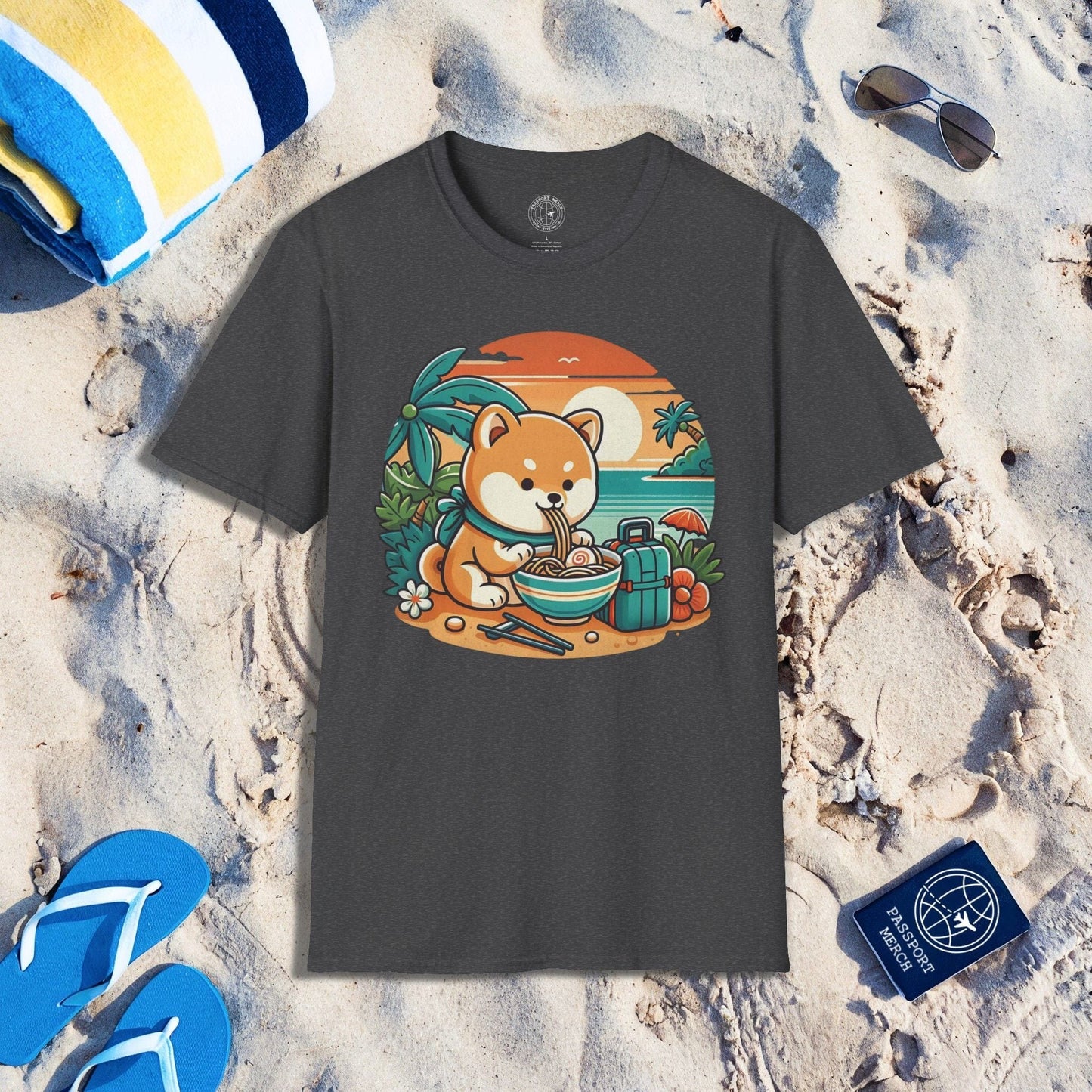 Japanese Shiba Inu Meets Hawaiian Saimin T-Shirt