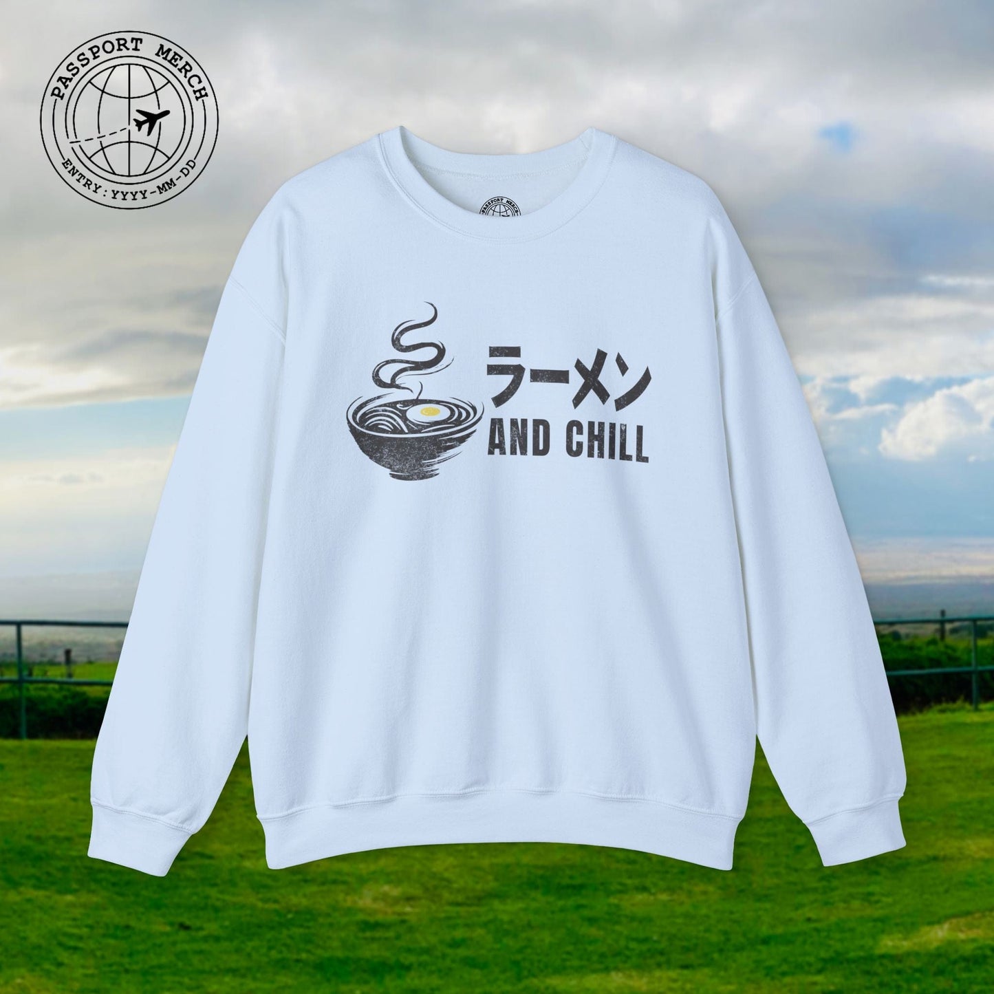 Ramen and Chill, Japan Crewneck