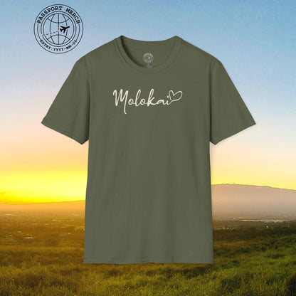 Heart Signature (Islands Edition), Molokai, Hawaii T-Shirt