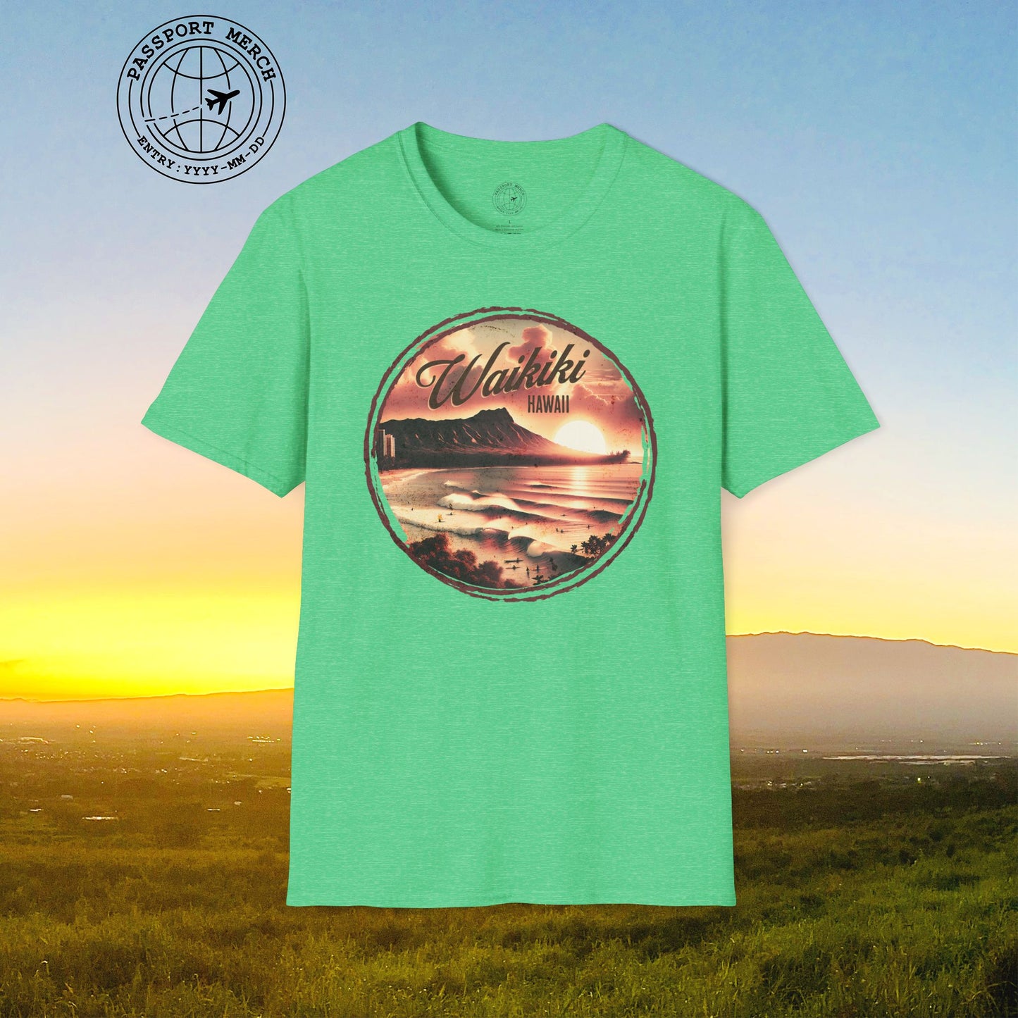 Vintage Nostalgia, Waikiki, Hawaii T-Shirt