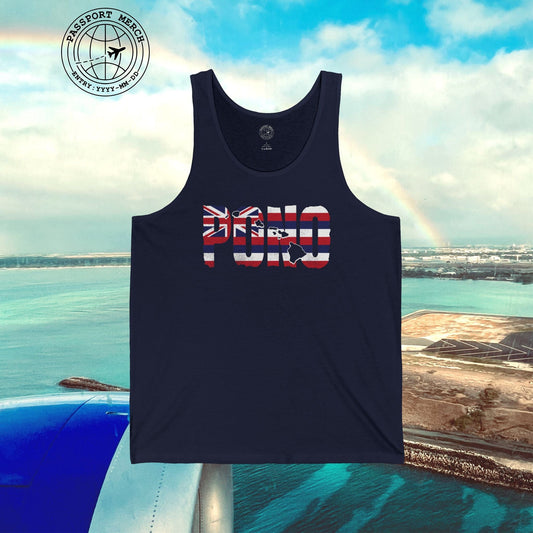 Hawaii Pono Letter Flag Tank Top