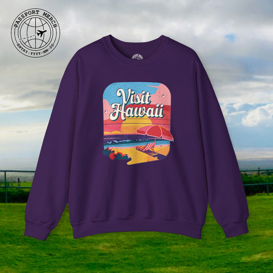 Retro Visit Hawaii Crewneck