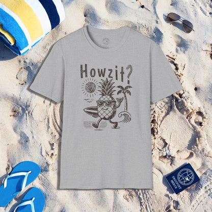 Howzit? Pineapple Shaka, Hawaii T-Shirt