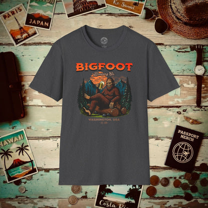 (4XL/5XL Special Order) Bigfoot Brewing Company, Washington T-Shirt Dark Heather / 4XL