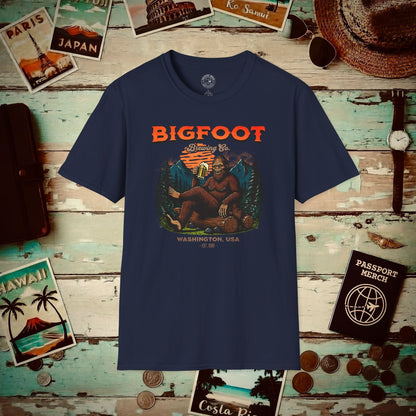 (4XL/5XL Special Order) Bigfoot Brewing Company, Washington T-Shirt Navy / 4XL