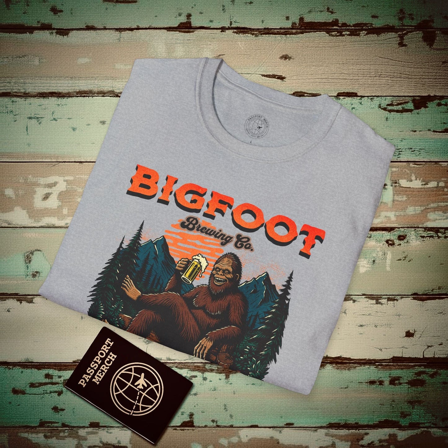 (4XL/5XL Special Order) Bigfoot Brewing Company, Washington T-Shirt Sport Grey / 4XL