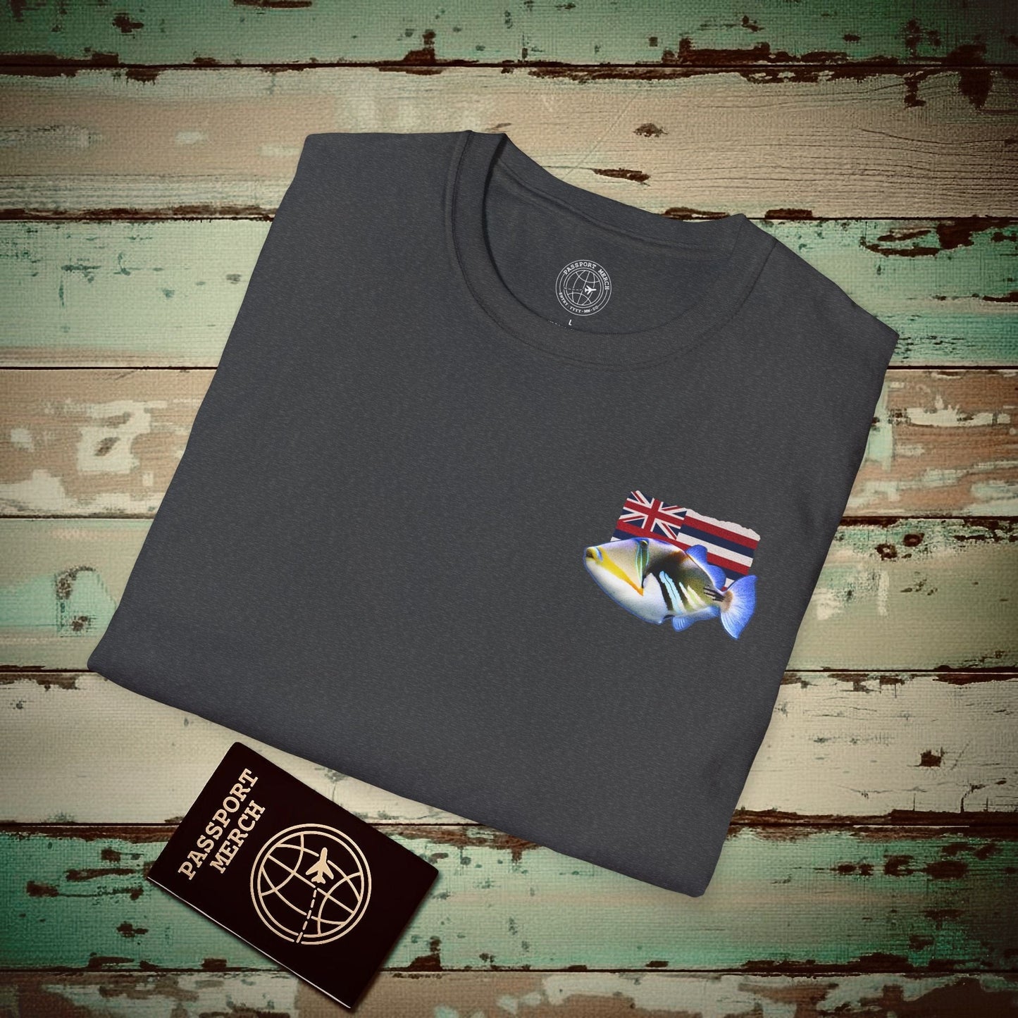 (4XL/5XL Special Order) Humuhumunukunukuapua'a, Hawaii, Back Print T-Shirt