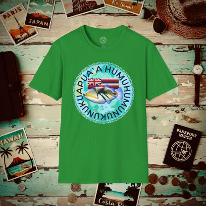 (4XL/5XL Special Order) Humuhumunukunukuapua'a, Hawaii T-Shirt Irish Green / 4XL