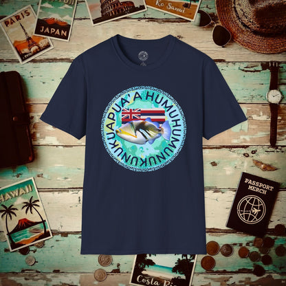 (4XL/5XL Special Order) Humuhumunukunukuapua'a, Hawaii T-Shirt Navy / 4XL