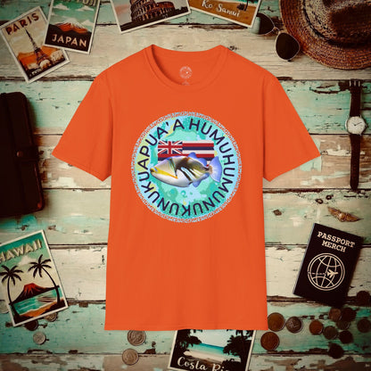 (4XL/5XL Special Order) Humuhumunukunukuapua'a, Hawaii T-Shirt Orange / 4XL