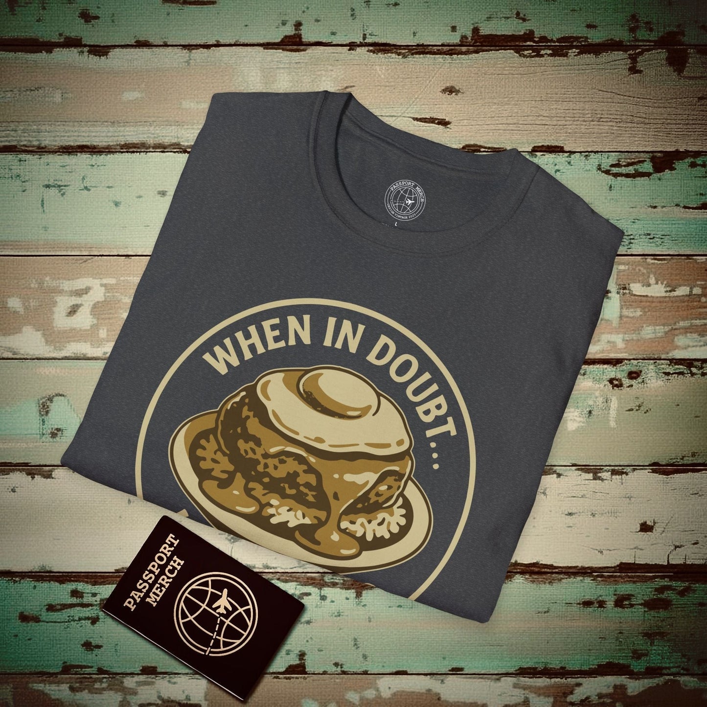(4XL/5XL Special Order) When in doubt... Loco Moco, Hawaii T-Shirt Dark Heather / 4XL