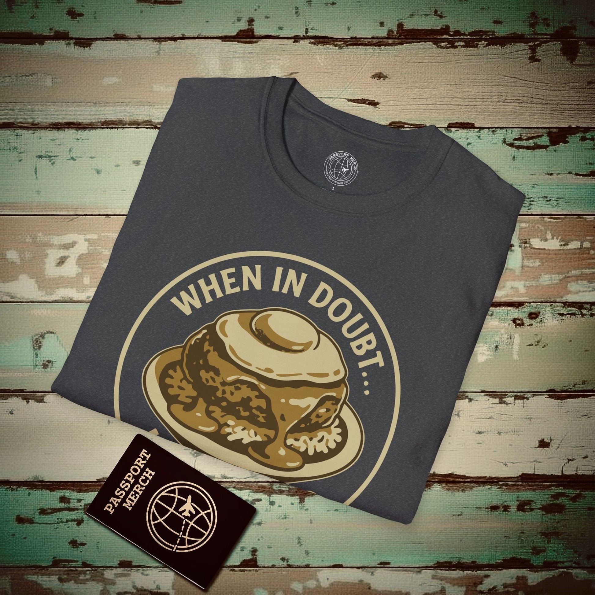 (4XL/5XL Special Order) When in doubt... Loco Moco, Hawaii T-Shirt Dark Heather / 4XL