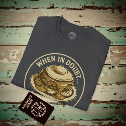 (4XL/5XL Special Order) When in doubt... Loco Moco, Hawaii T-Shirt Dark Heather / 4XL