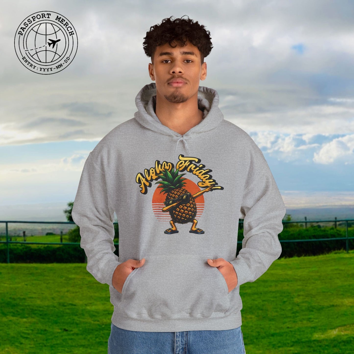 Aloha Friday Dabbing Pineapple Hawaii Hoodie