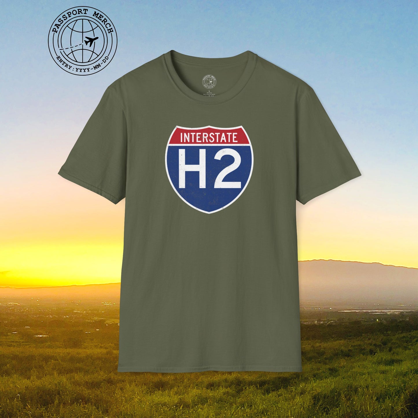 Signs of Wanderlust, Interstate H2, Hawaii T-Shirt