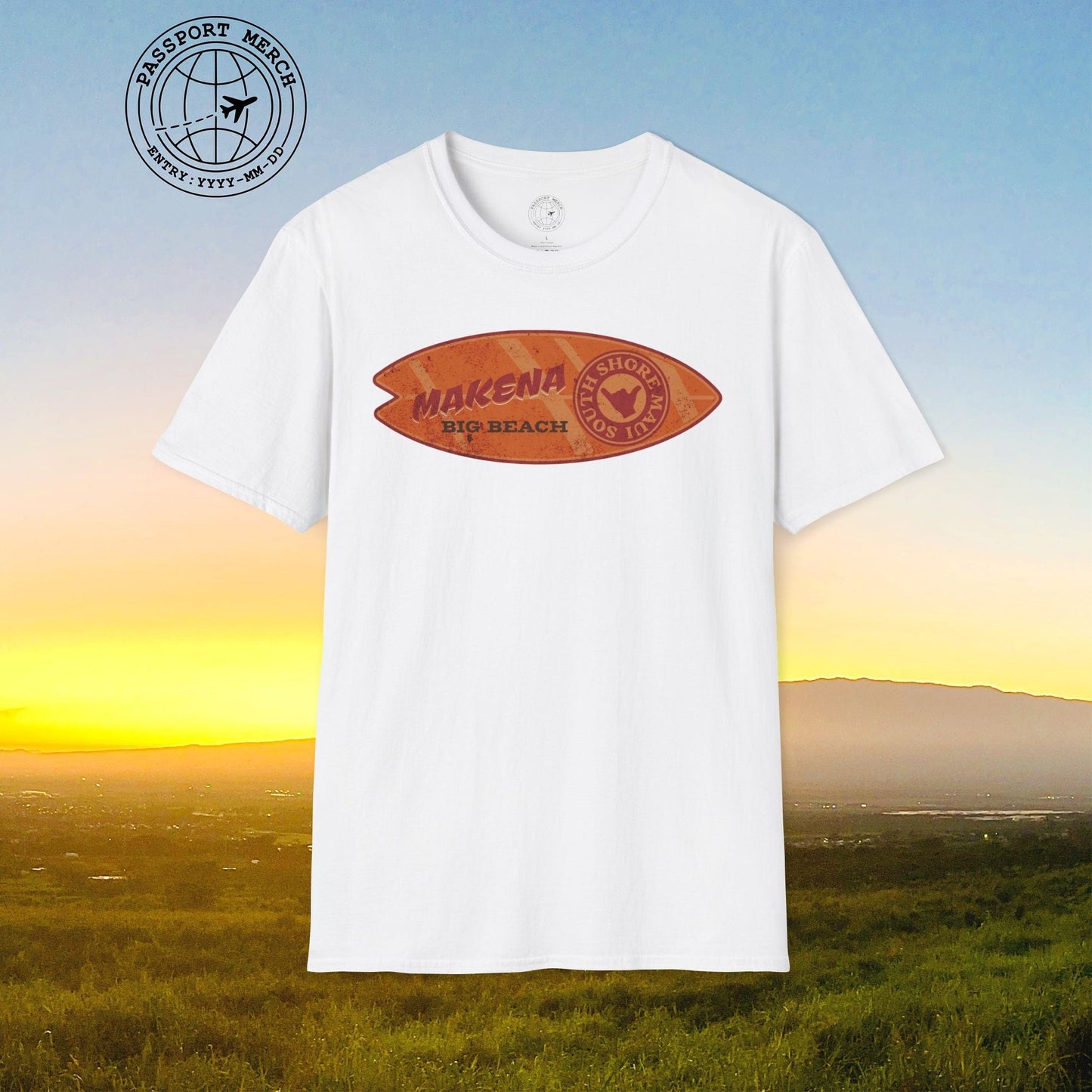 Makena Big Beach Maui Skim Board Hawaii T-Shirt