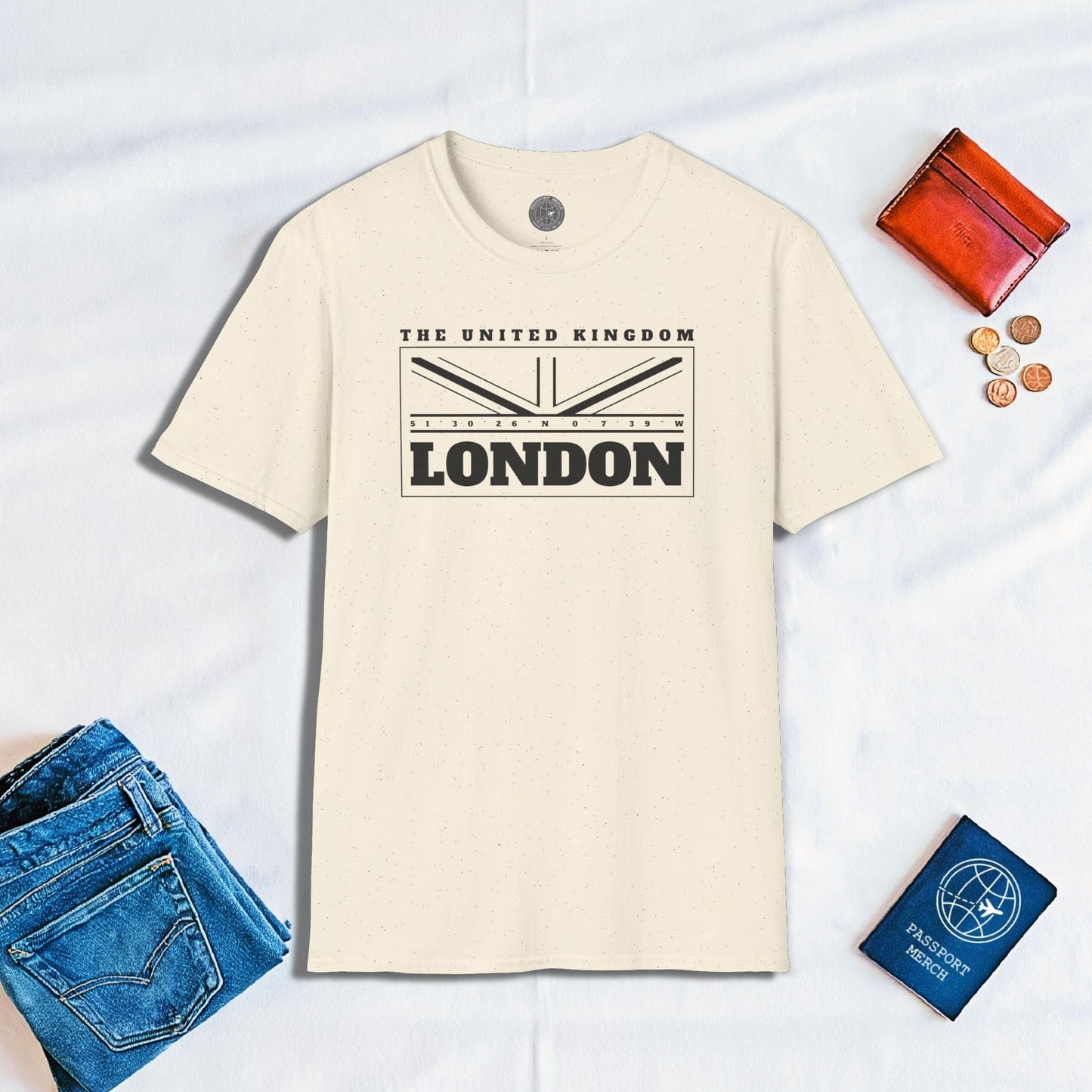 GPS Flag London England, UK T-Shirt