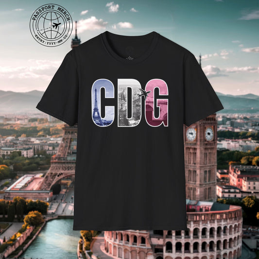 Airport Window Paris France CDG T-Shirt