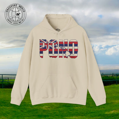 Hawaii Pono Letter Flag Hoodie