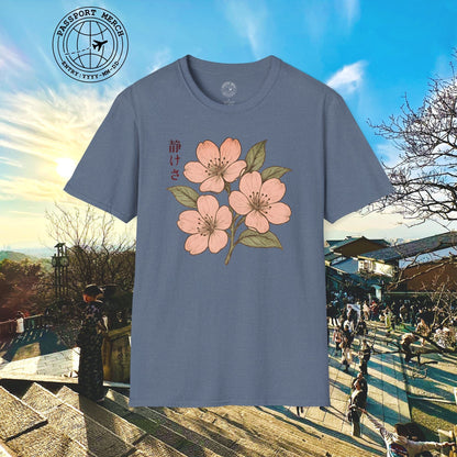 Vintage Cherry Blossom Shizukesa (Serenity), Japan T-Shirt