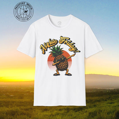 Aloha Friday Dabbing Pineapple Hawaii T-Shirt