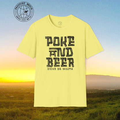 Poke and Beer, Hawaii T-Shirt