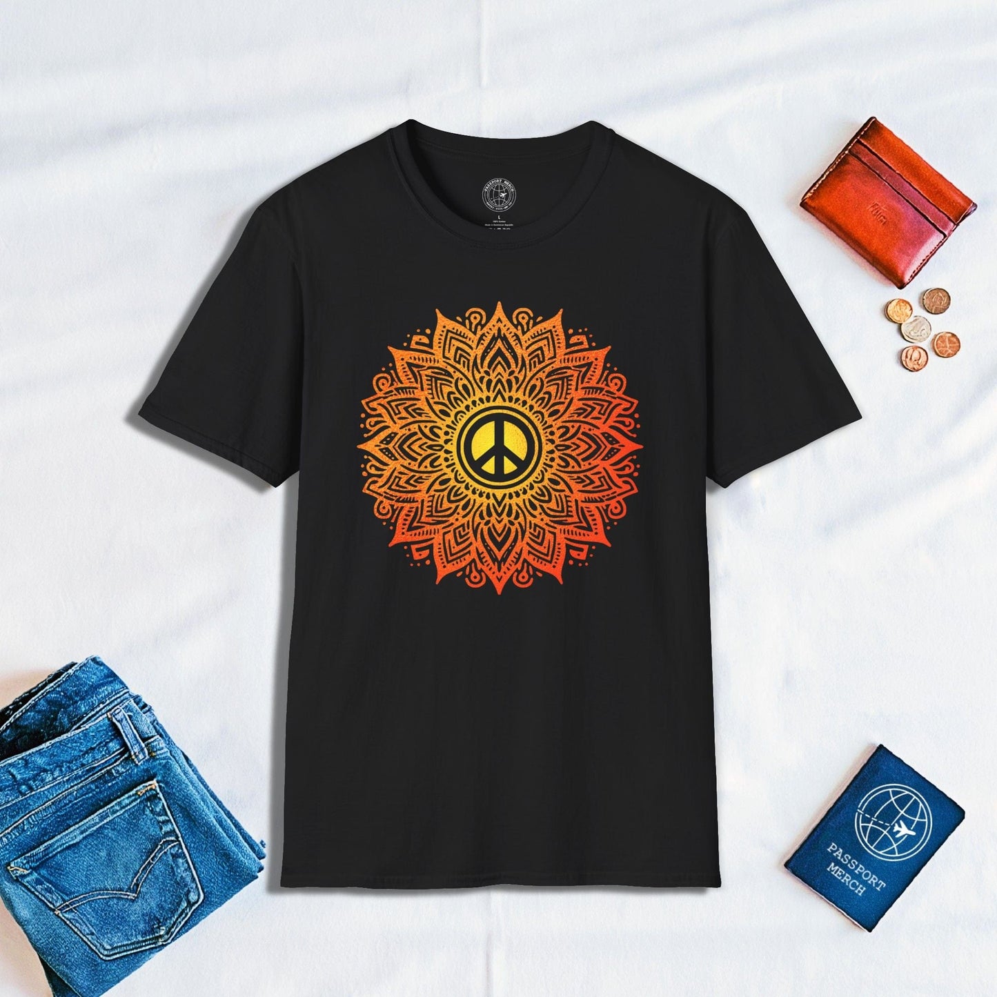 Peace Mandala India T-Shirt