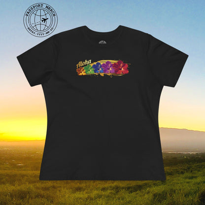 Pop Art Hibiscus, Hawaii, Womens Fit T-Shirt