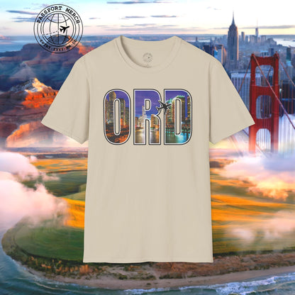 Airport Window Chicago Illinois ORD T-Shirt