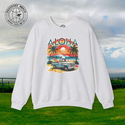 Retro Truck Hawaii Aloha Crewneck