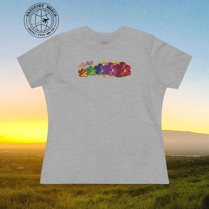 Pop Art Hibiscus, Hawaii, Womens Fit T-Shirt