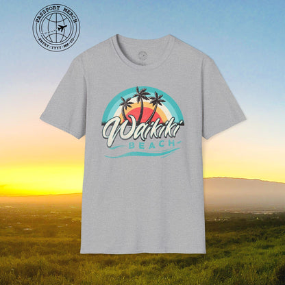 Waikiki Beach Retro Vibes Hawaii T-Shirt