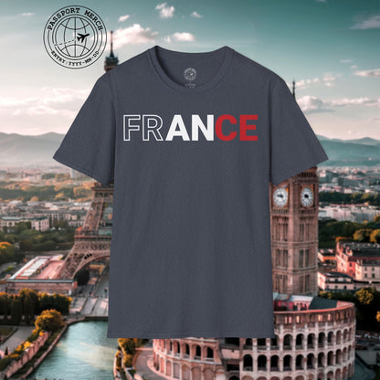 France Patriotism Letter Flag T-Shirt