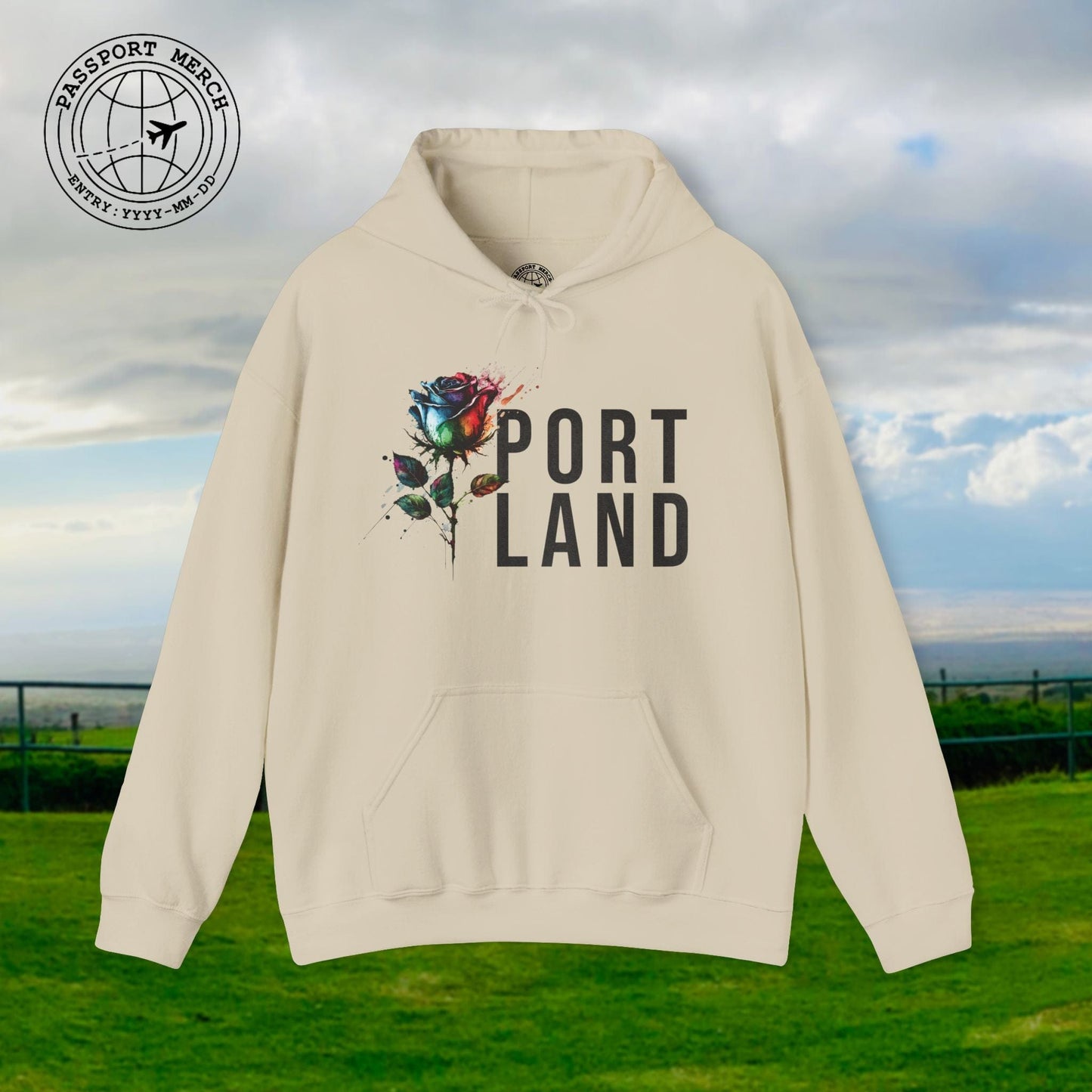 Portland Rose, Oregon Hoodie