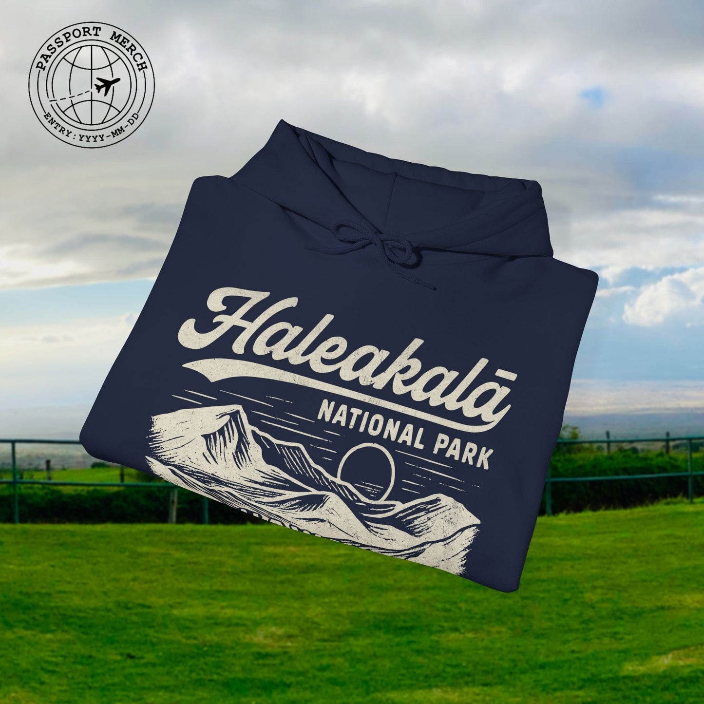 Haleakala National Park Vintage Monochrome, Hawaii Hoodie