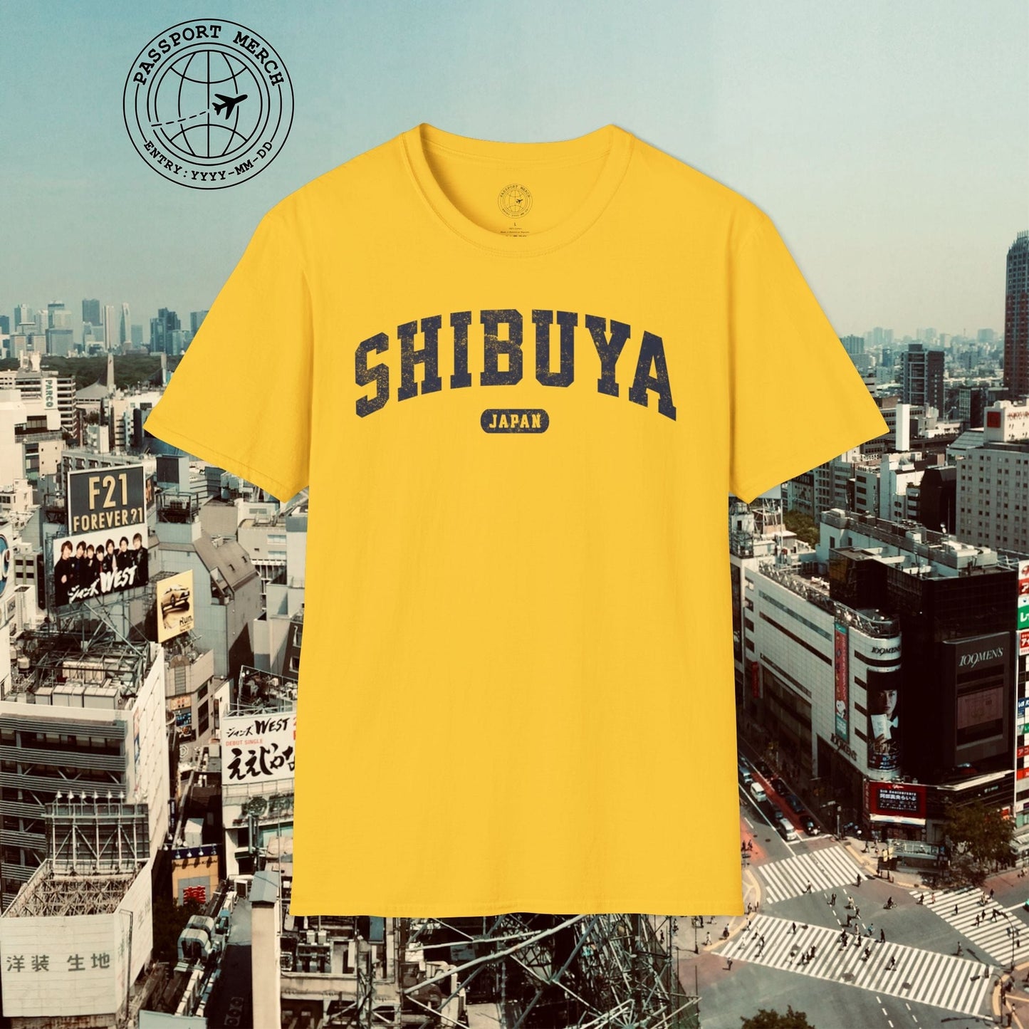 Classic Athletic (Bucket List Edition), Shibuya, Japan T-Shirt