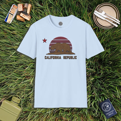 Woodworked Flag of California T-Shirt