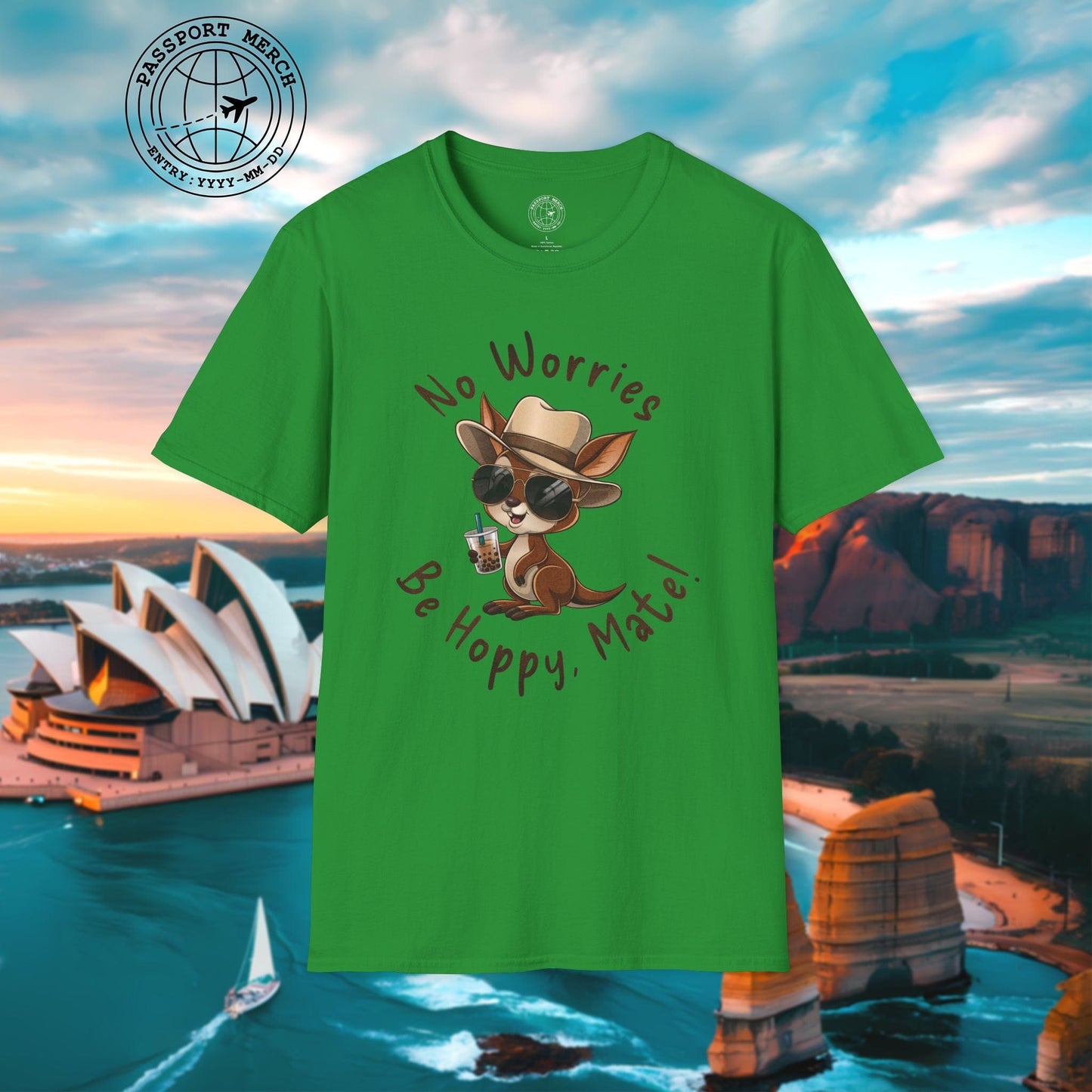 No Worries, Be Hoppy, Mate! Australia T-Shirt