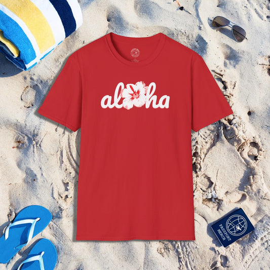 Valentine's Red Aloha Hibiscus, Hawaii T-Shirt