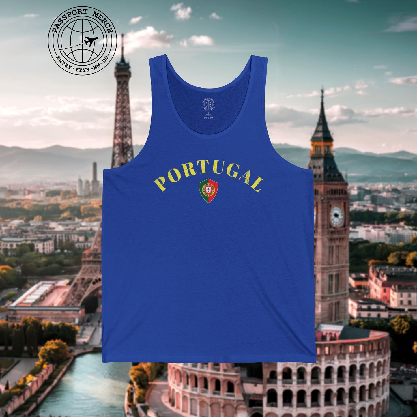 Portugal Coat of Arms Flag Shield Tank Top