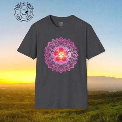 Hawaiian Plumeria Mandala T-Shirt