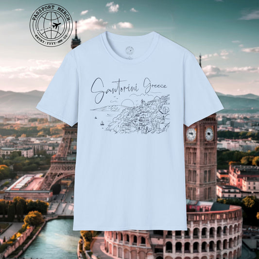 Santorini Dreaming Greece T-Shirt