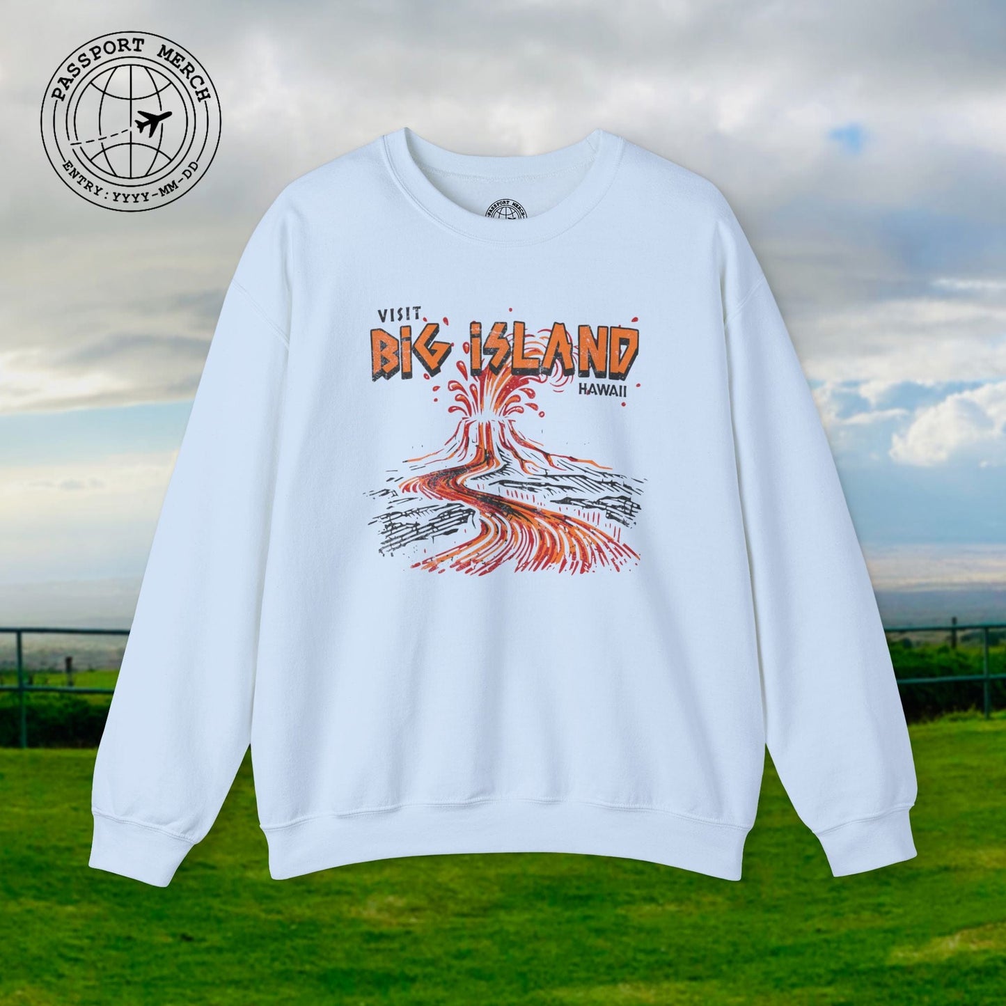 Vintage Visit Big Island, Hawaii Crewneck