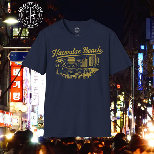 Vintage Haeundae Beach, Busan, Korea T-Shirt