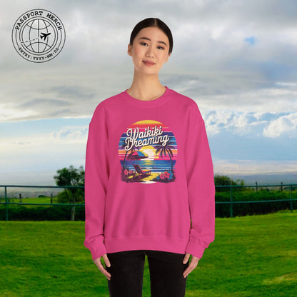 Retro Waikiki Dreaming, Hawaii Crewneck