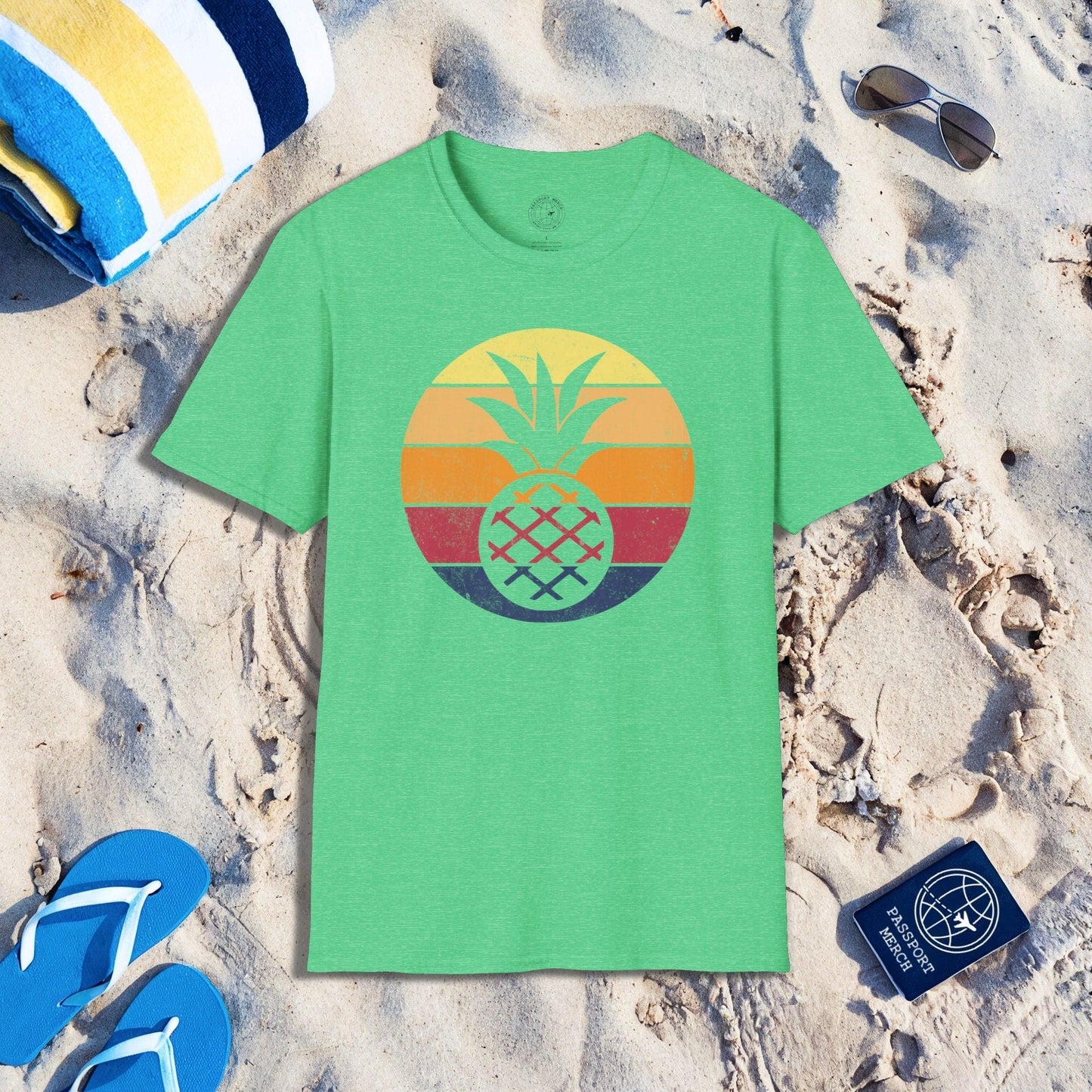 Retro Sun Hawaiian Pineapple T-Shirt