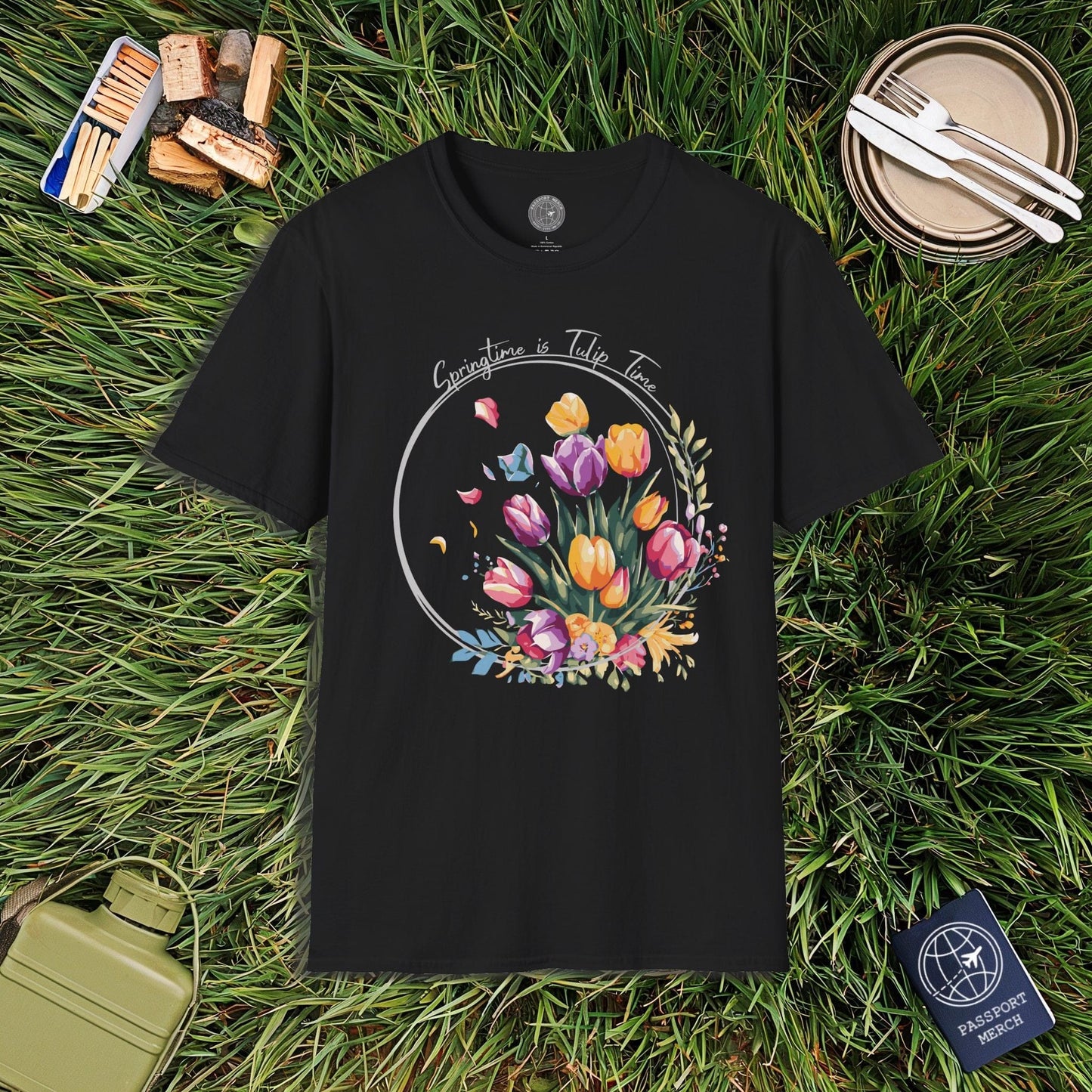 Springtime is Tulip Time in Holland T-Shirt